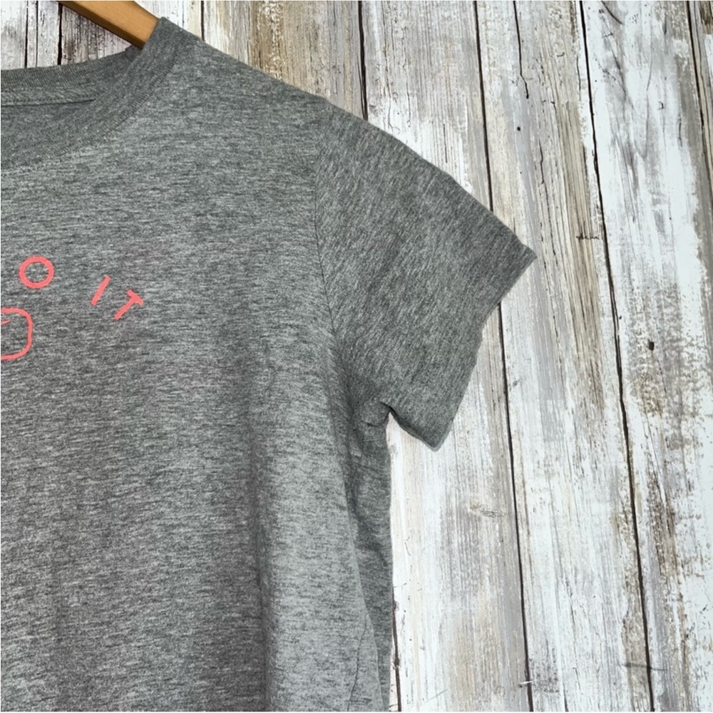 Nike Grey & Pink Just Do It Tee - Picture 3 of 4